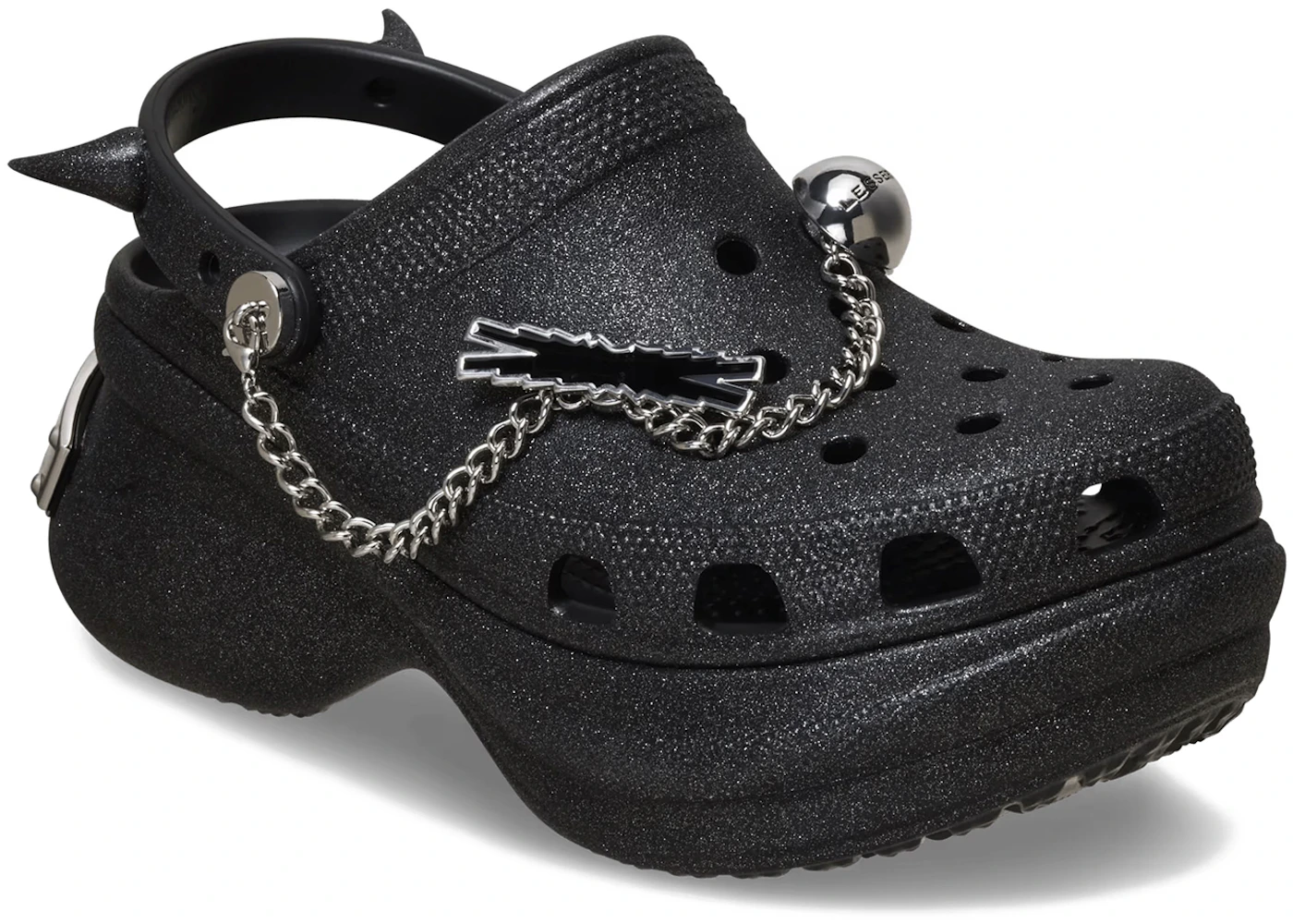 LE SSERAFIM x Crocs Wmns Bae Clog 'Black Glitter'