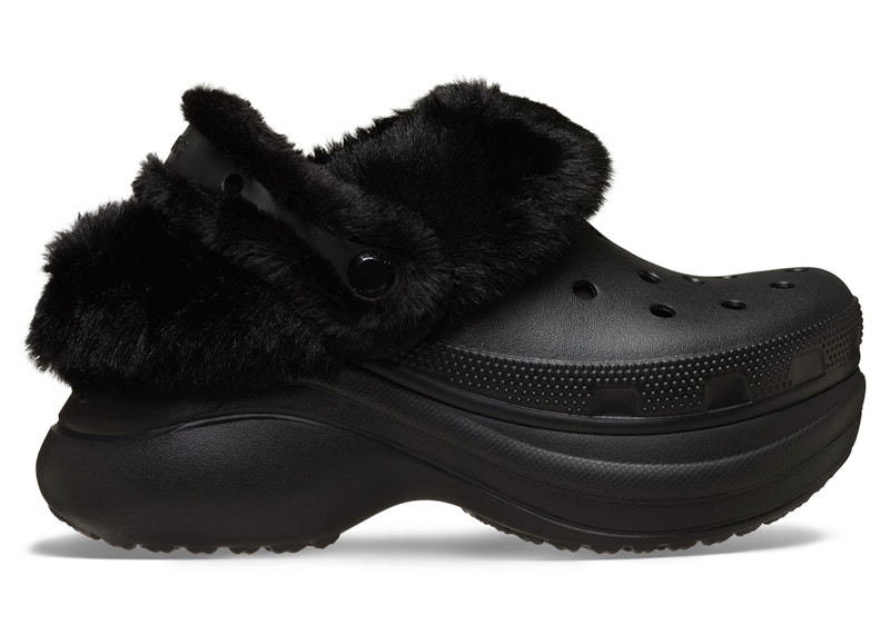 Pre-owned Crocs Classic Bae Lined Clog (women's) Sneakers In Black