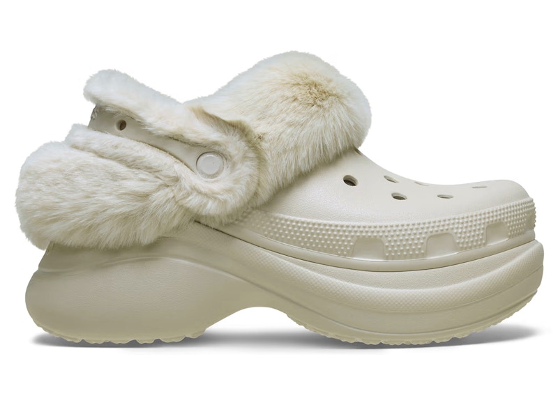 Pre-owned Crocs Classic Bae Lined Clog (women's) Sneakers In Stucco In Sand
