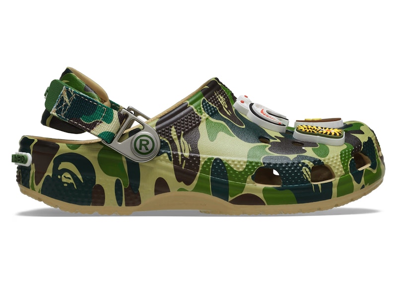 即完 BAPE CROCS CLOG ABC CAMO GREEN 26㎝