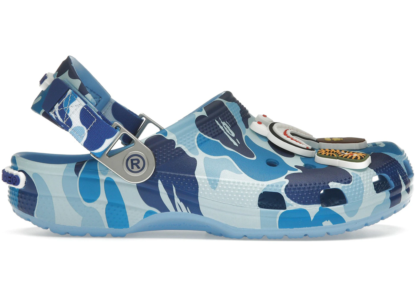 Crocs Classic Clog A Bathing Ape ABC Camo Blue