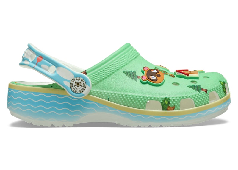 Pre-owned Crocs Classic Clog Animal Crossing (kids) Sneakers In Green/blue In Multi
