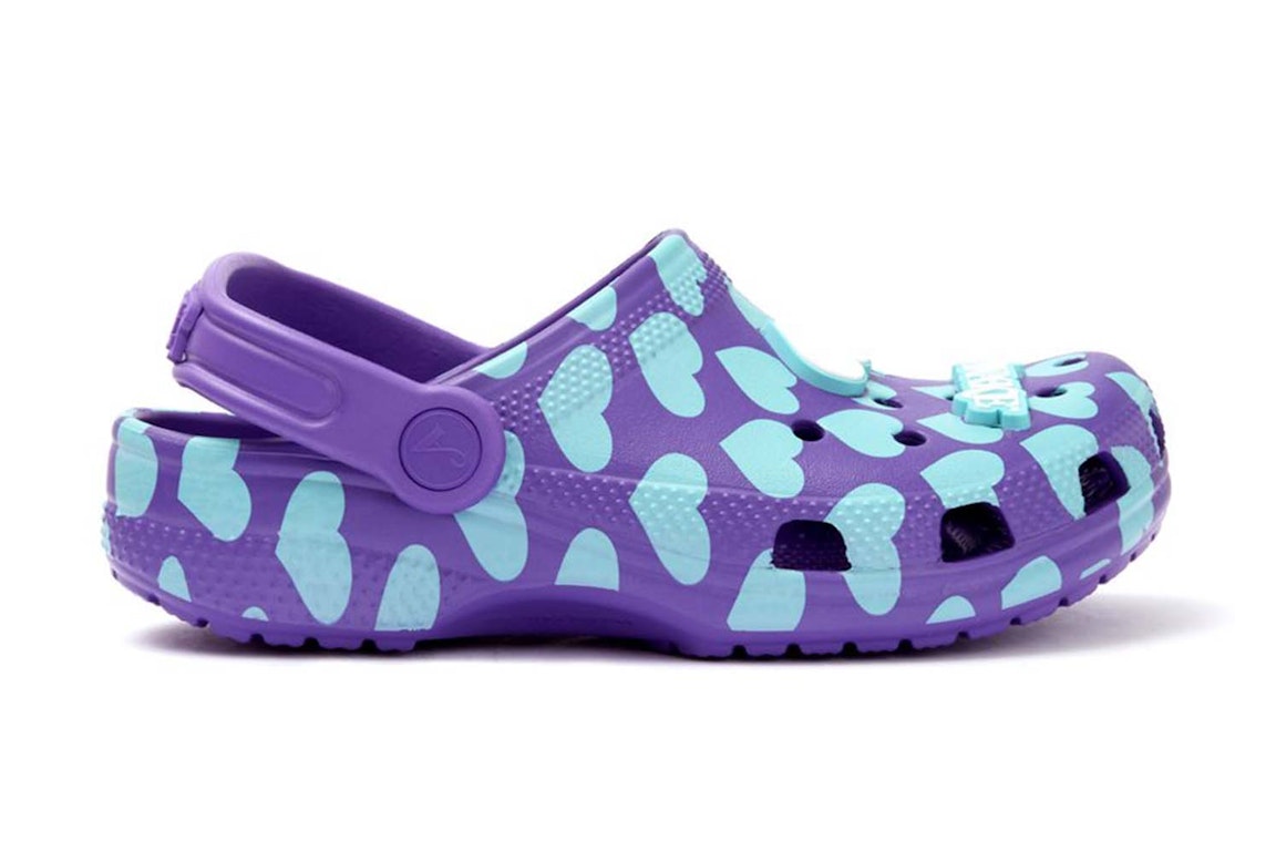 Pre-owned Crocs Classic Clog Awake Ny Purple (junior) In Purple/aqua