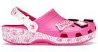 Chanclas Classic Clog Barbie en rosa eléctrico