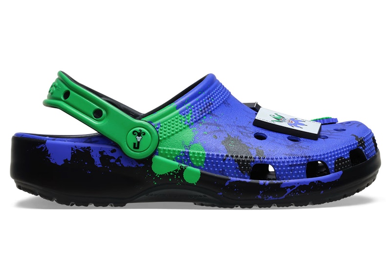 Pre-owned Crocs Men's Classic Clog Dc Comics The Joker Sneakers In Multi