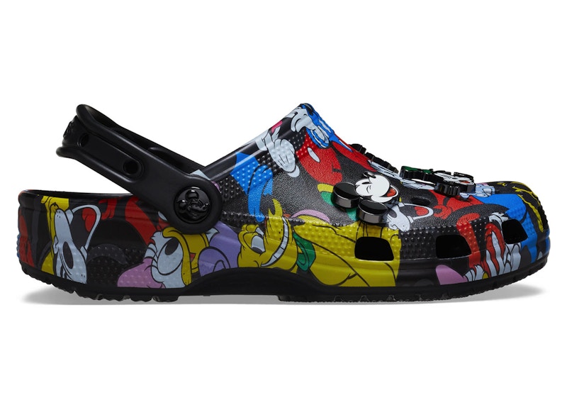 Pre-owned Crocs Men's Classic Clog Disney Mickey And Friends Sneakers In Multi