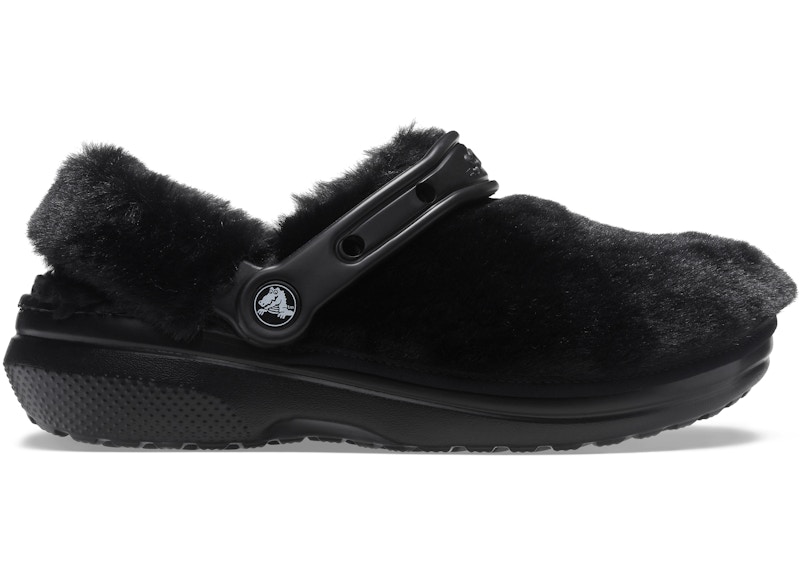 Crocs Classic Clog Fur Sure Black - Sneakers - US