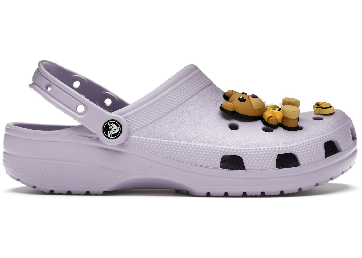 justin bieber crocs purple