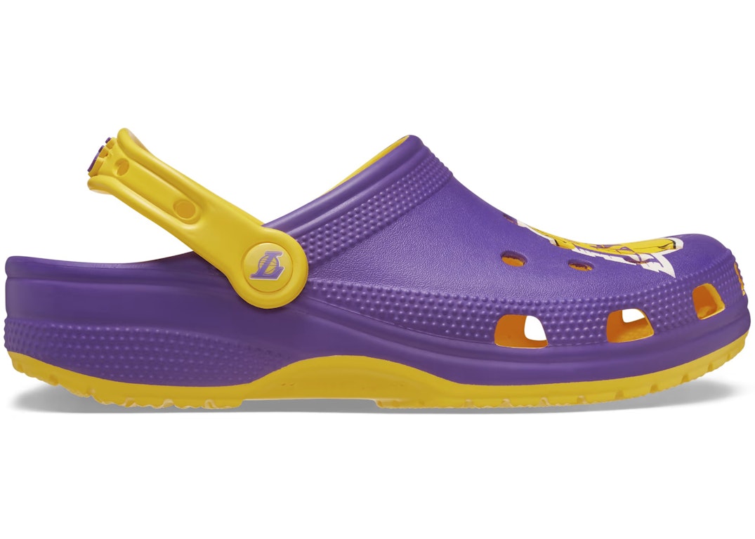 Pre-owned Crocs Classic Clog Los Angeles Lakers In Sunflower