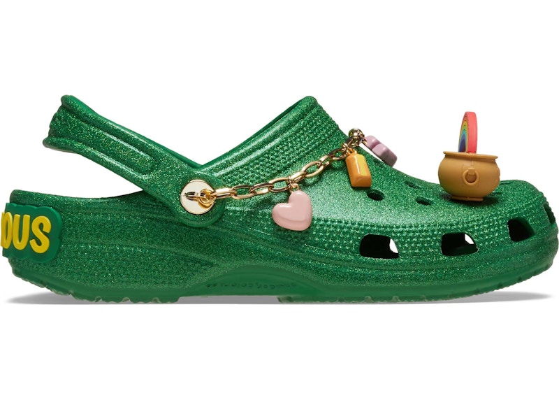 Green lucky hotsell charms shoes