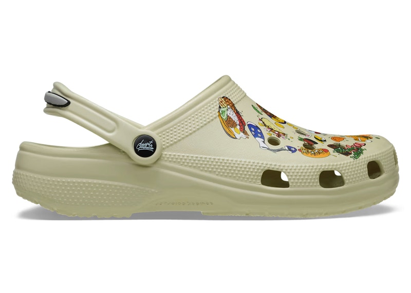 Pre-owned Crocs Men's Classic Clog Luisito Sneakers In Bone In Brown