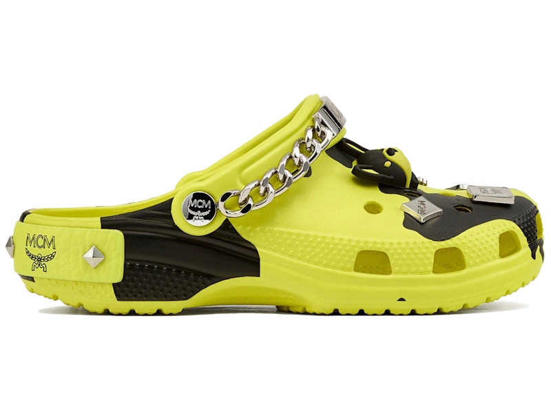 Crocs Classic Clog MCM Camoflauge Print Neon Yellow