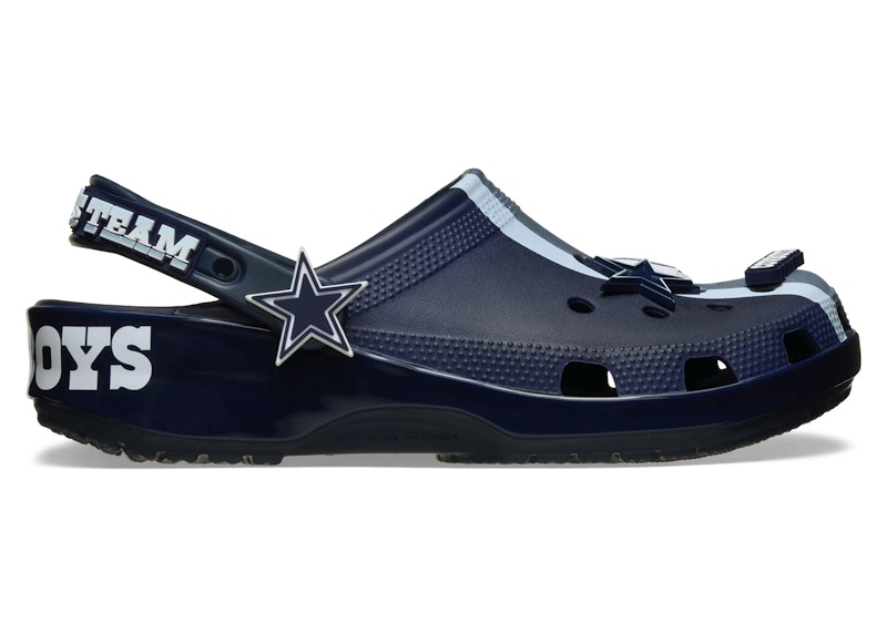 Pre-owned Crocs Men's Classic Clog Nfl Dallas Cowboys Sneakers In Multi