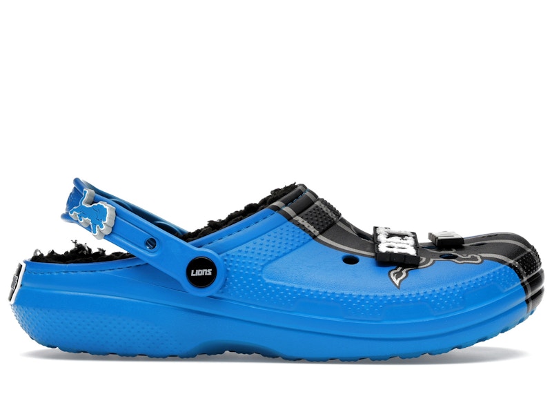 Pre-owned Crocs Men's  Classic Clog Nfl Detroit Lions Sneakers In Multi