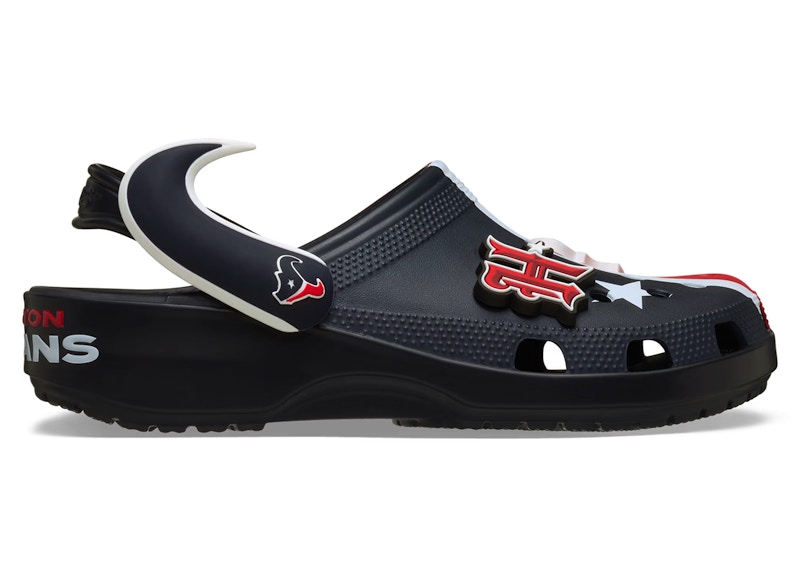 Pre-owned Crocs Men's  Classic Clog Nfl Houston Texans Sneakers In Multi