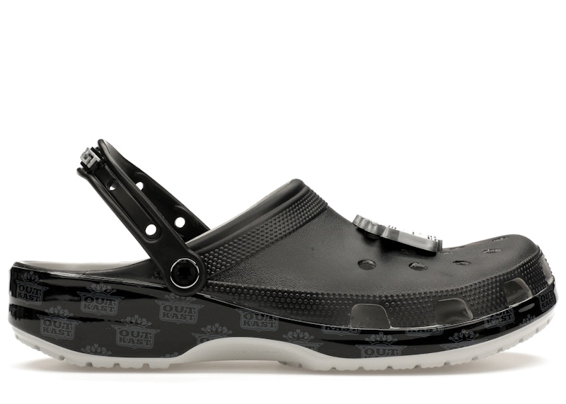 Pre-owned Crocs Men's  Classic Clog Outkast Sneakers In Black/silver In Multi