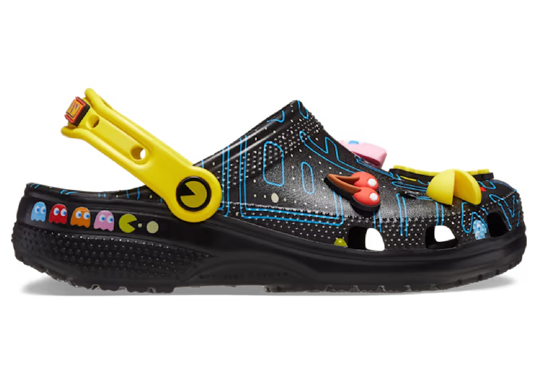 Pre-owned Crocs Classic Clog Pac-man In Black