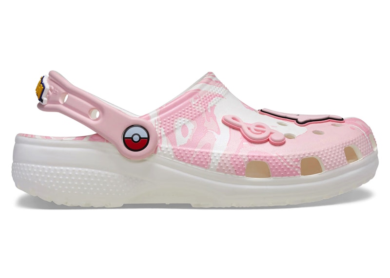 Pre-owned Crocs Classic Clog Pokémon Jigglypuff (kids) Sneakers In Pink/white In Multi