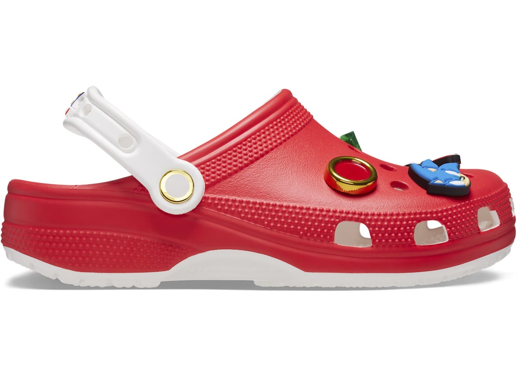 Pre-owned Crocs Classic Clog Sonic The Hedgehog In Red