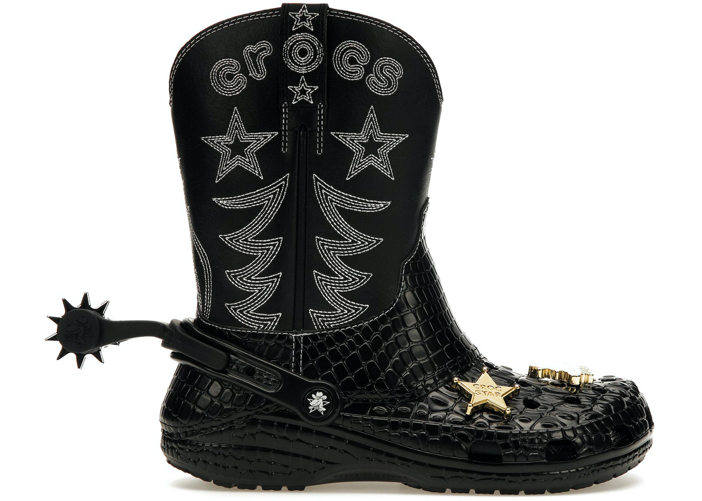 Crocs Classic Cowboy Boot Black Men's - 208695-001 - GB