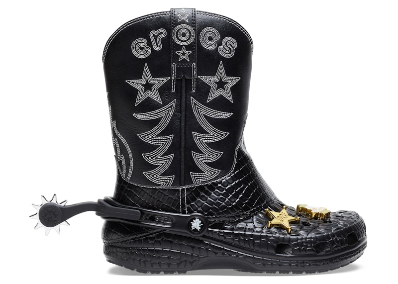 Crocs Classic Cowboy Boot Black - 208695-001