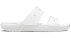 Crocs Classic Double Band Slide Sandals White