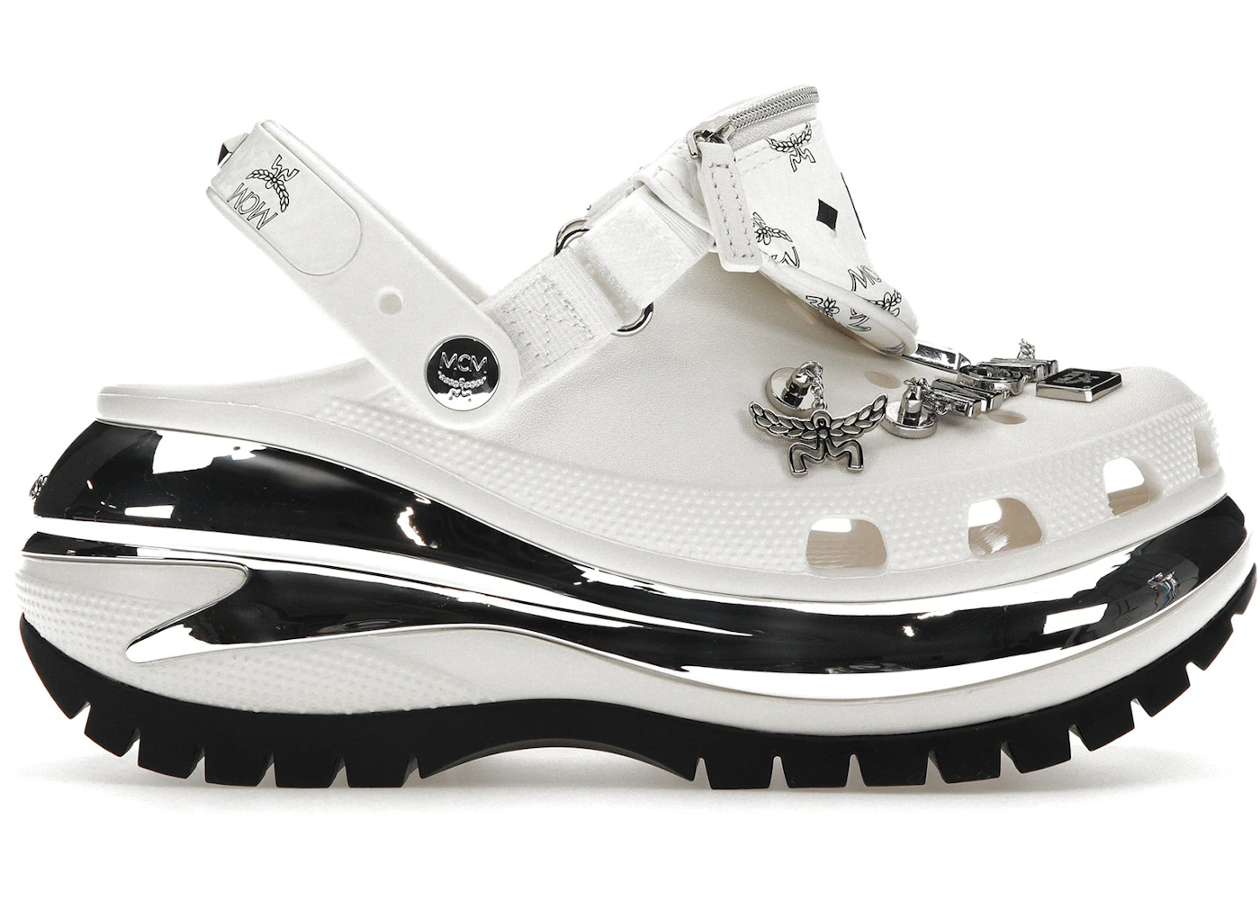 Crocs Classic Mega Crush Clog MCM Belt Bag White Men's 209357