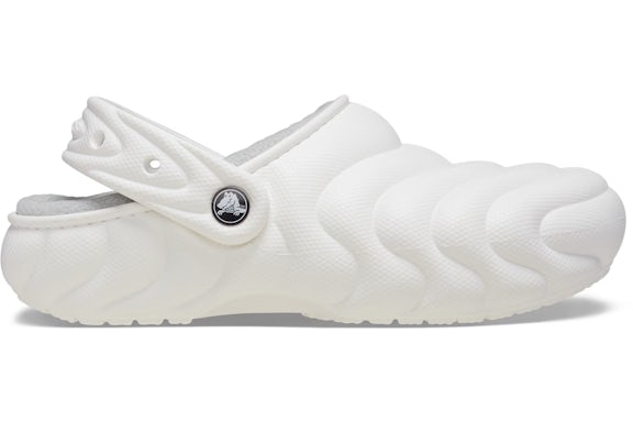 Crocs Classic Overpuff Foderato Zoccolo Bianco