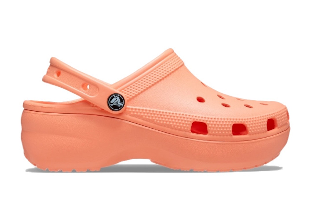 Pre-owned Crocs Classic Platform Clog Papaya (women's) In Papaya Orange