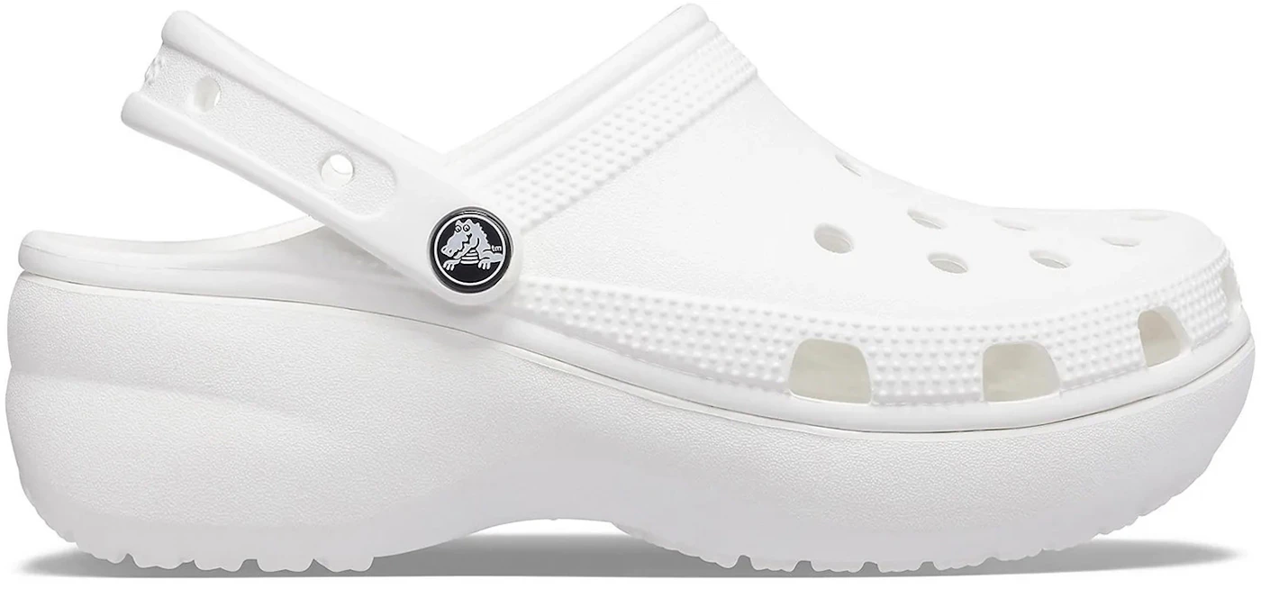 Crocs Classic Platform Clog White (Women's) - 206750-100 - US