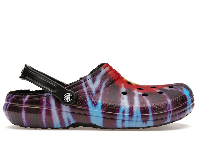 Tie dye fur on sale crocs