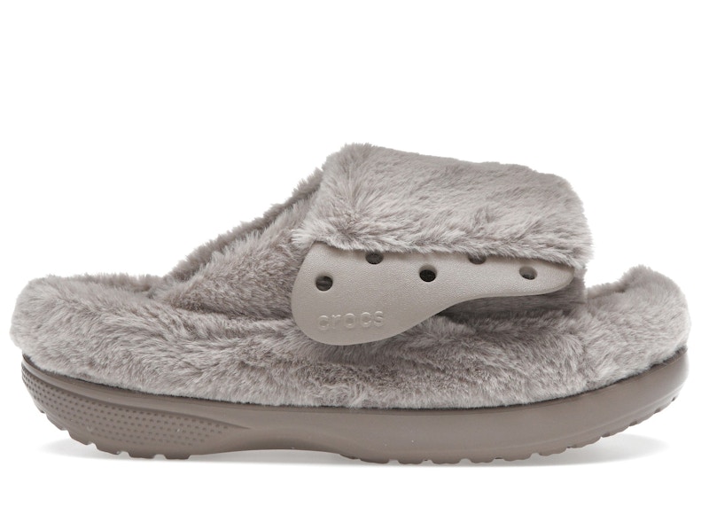 Men's Crocs Classic Unfurgettable Slide Sneakers in Mushroom