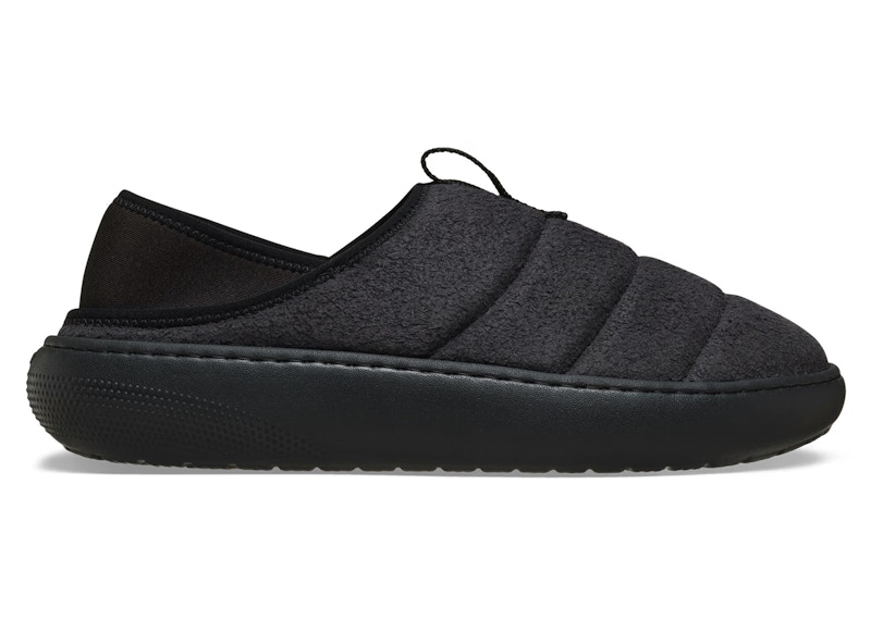 Pre-owned Crocs Men's  Classic Vegan Suede Moc Sneakers In Black