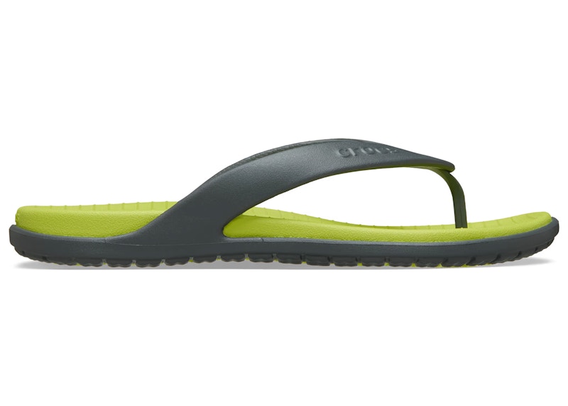 Crocs Coast Flip Slate Grey Citrus