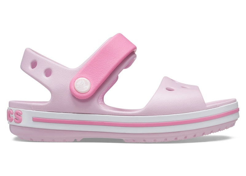 Pre-owned Crocs Crocband Sandal (kids) Sneakers In Ballerina Pink