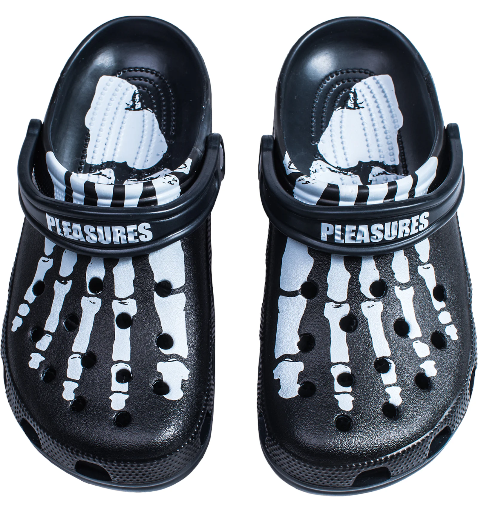 Pleasures shop x crocs