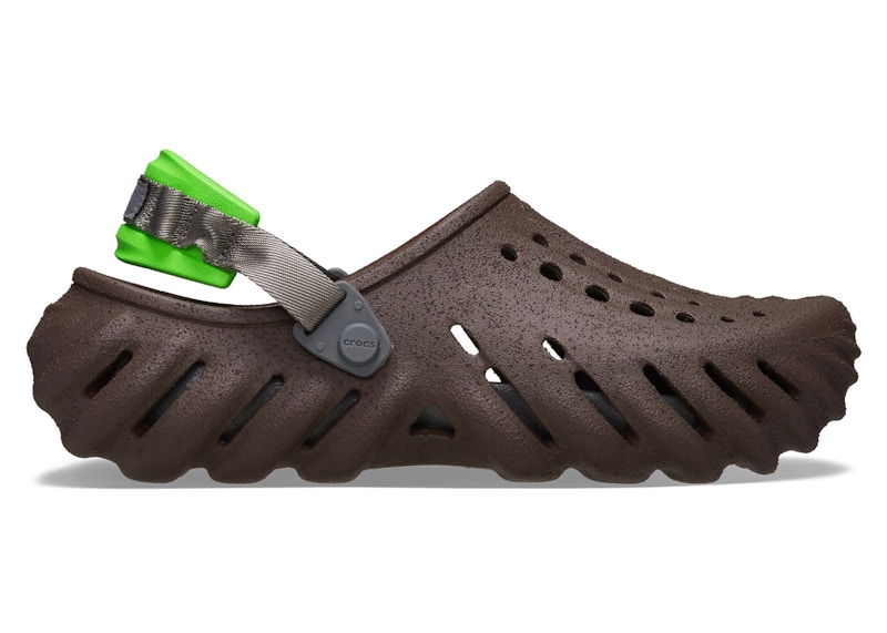 Pre-owned Crocs Men's  Echo Sandstorm Clog Sneakers In Coffee In Brown