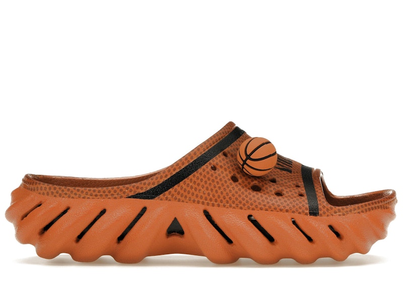 Pre-owned Crocs Men's Echo Slide Nba Basketball Sneakers In Sienna In Brown