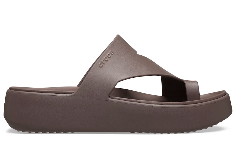 Crocs Getaway Platform Toe Loop Flip Truffle (da donna)