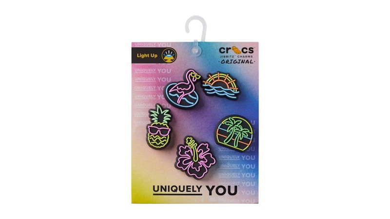 アクセサリーその他 Lights Up Fun 5 Jibbitz Pack - Crocs - Multi - Synthetic Crocs Light Up Daisy Jibbitz Shoe Charms, 5 Pack - Walmart.com