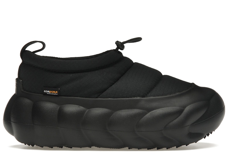 Pre-owned Crocs Men's Overpuff Shorty Cordura Sneakers In Black
