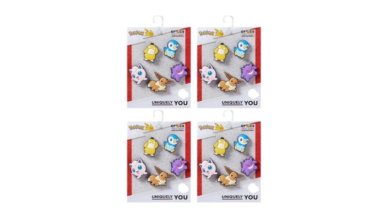 Crocs Pokemon Assorted 5 Pack Jibbitz 4x Lot