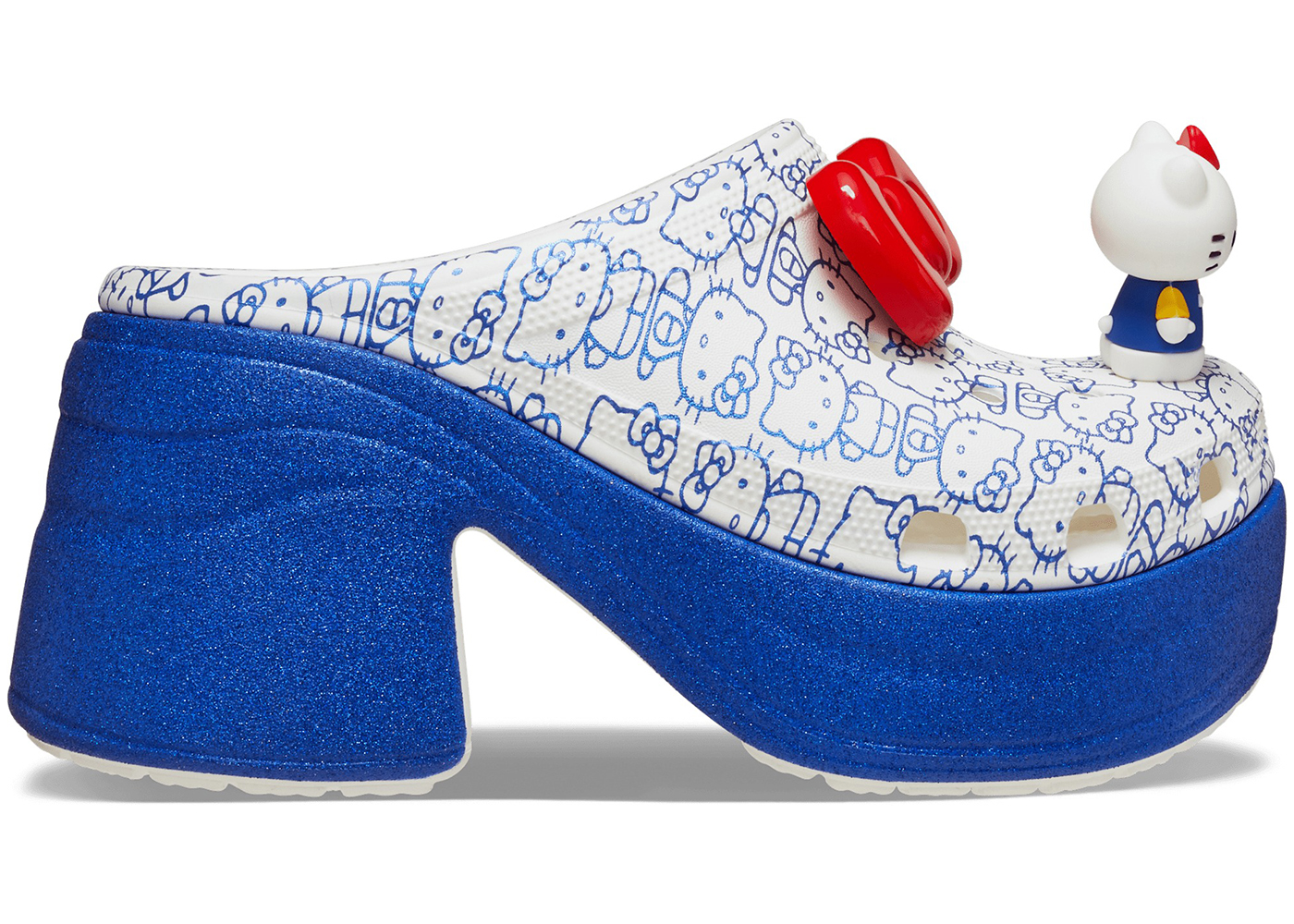 Crocs Siren Clog Hello Kitty 50th Anniversary Blue Glitter 男装