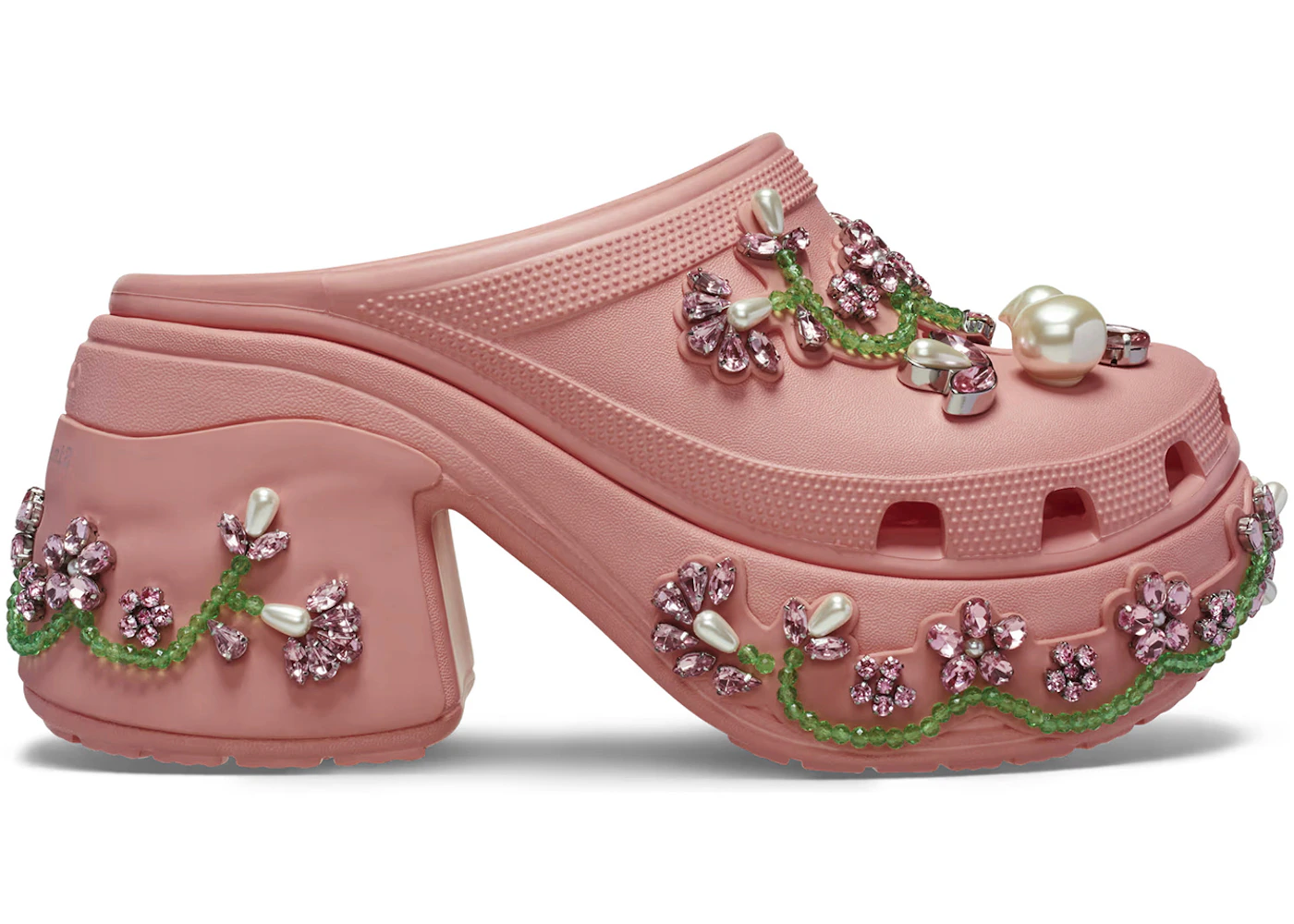 Crocs Siren Clog Simone Rocha Powder Pink Men's 210142-78U US