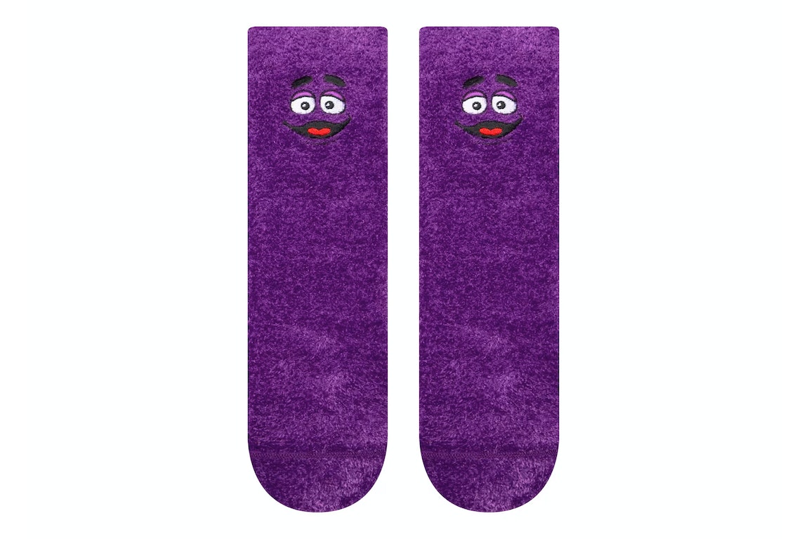 Pre-owned Crocs X Mcdonald's Grimace Socks Purple