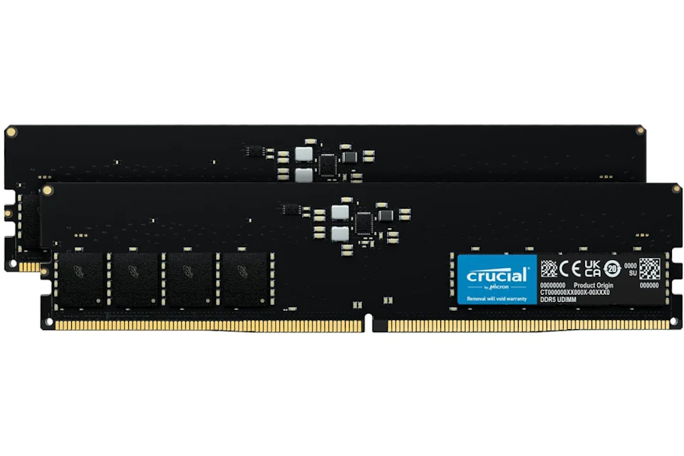 Crucial 32GB DDR5 4800 MHz Desktop Memory Kit CT2K16G48C40U5