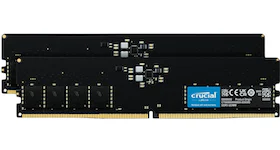Crucial 64GB (2PK x 32GB) DDR5-4800 UDIMM Desktop Memory Kit CT2K32G48C40U5