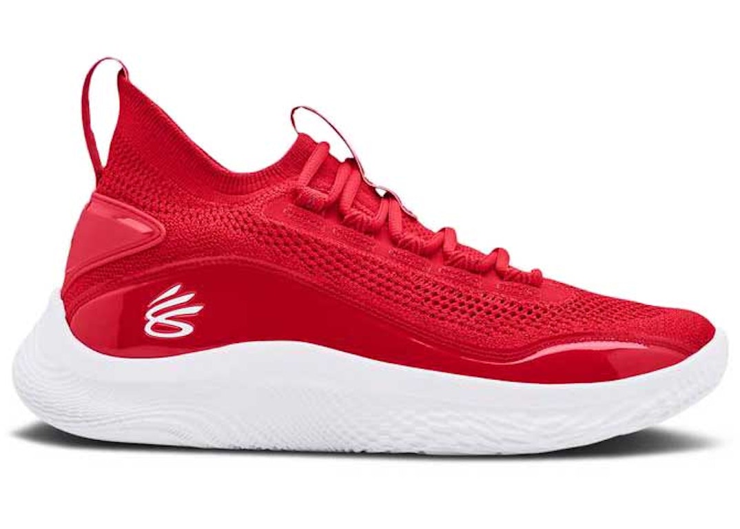 Pre-owned Under Armour Curry Flow 8 Red White In Red/white