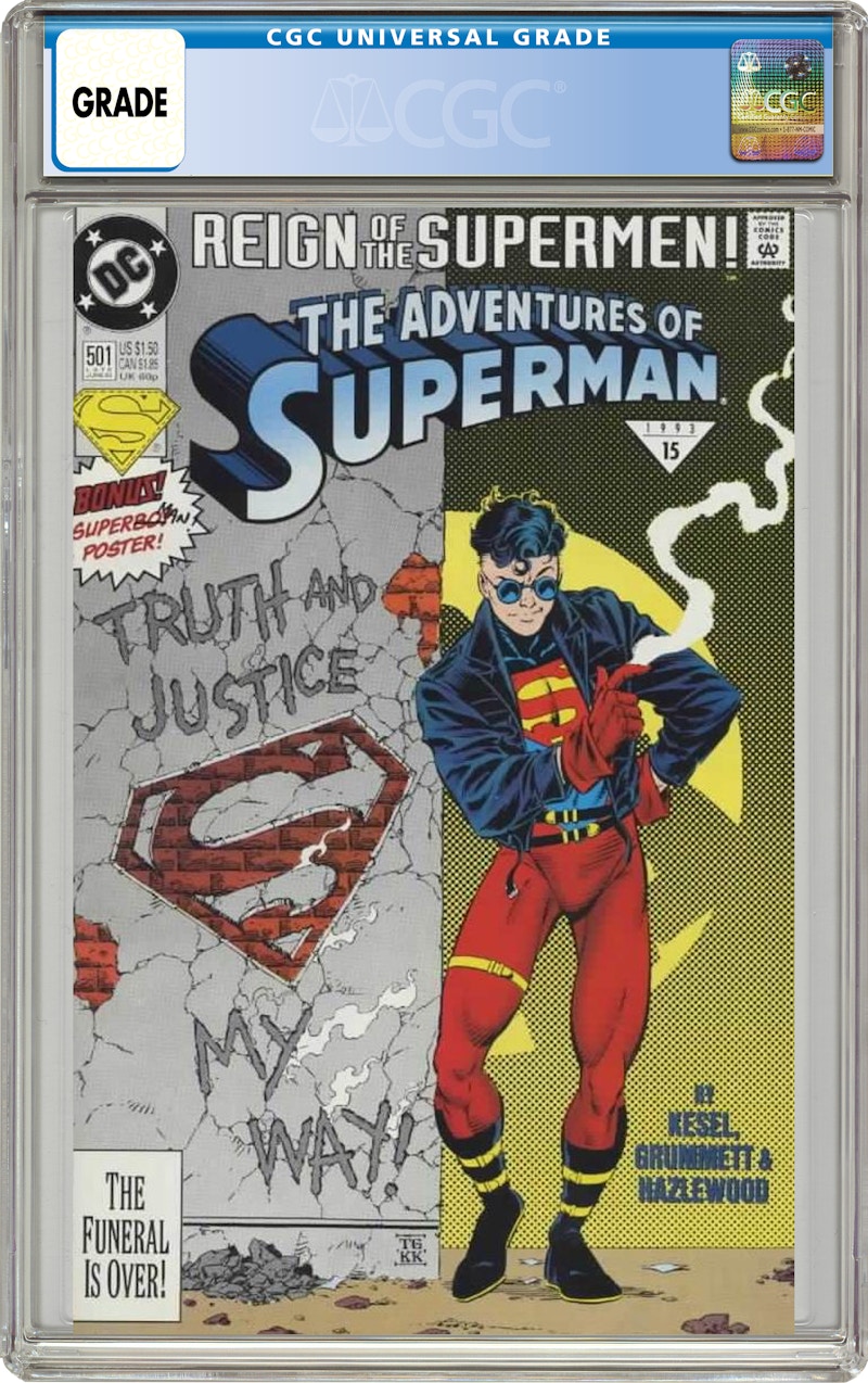 DC Adventures of Superman (1987) #501B Comic Book CGC Graded - US