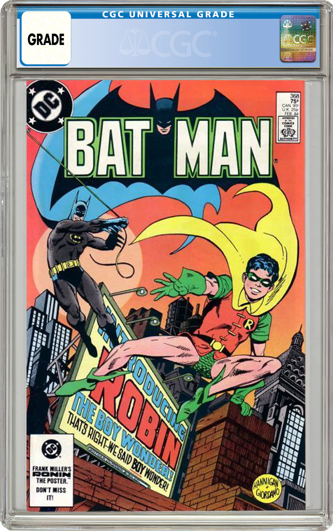 DC Batman (1940) #368 Comic Book CGC Graded - US